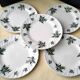 5 dessert plates in porcelain by Bernard Carant