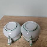 Set of 2 small vintage porcelain cups