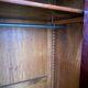 Vintage mahogany wardrobe with large low drawer
