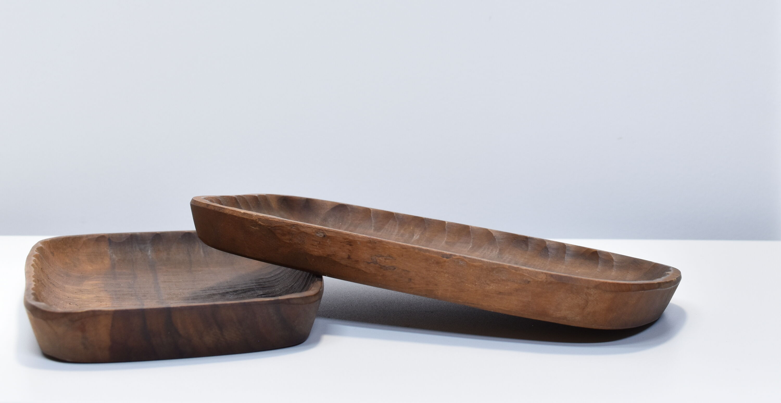 Empty carved wooden pockets