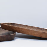 Empty carved wooden pockets