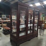 Vitrine de musée 6 tiroirs, vers 1900