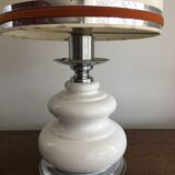 Chrome ceramic lamp 1970