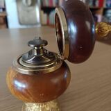 Tabletop lighter in alabaster