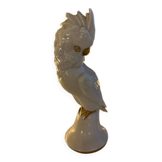 Old German porcelain parakeet