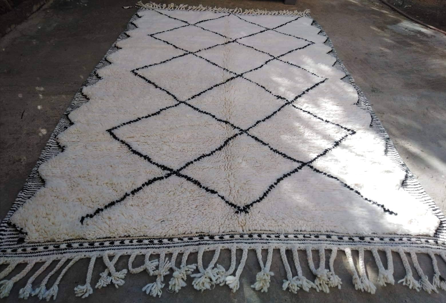 Beni ouarain carpet, 100% virgin wool, handmade