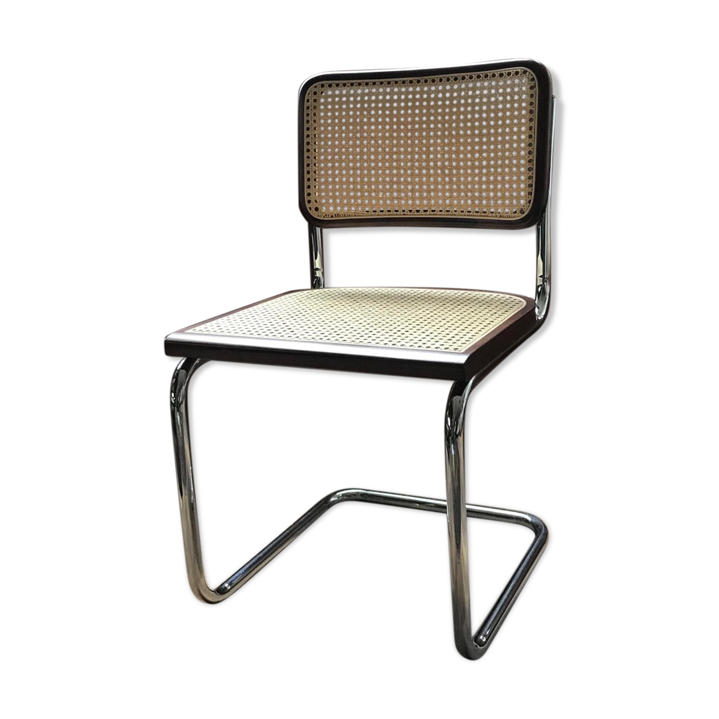 Mid-Century Modern Italian Marcel Breuer B32 Cesca Chair, 70s