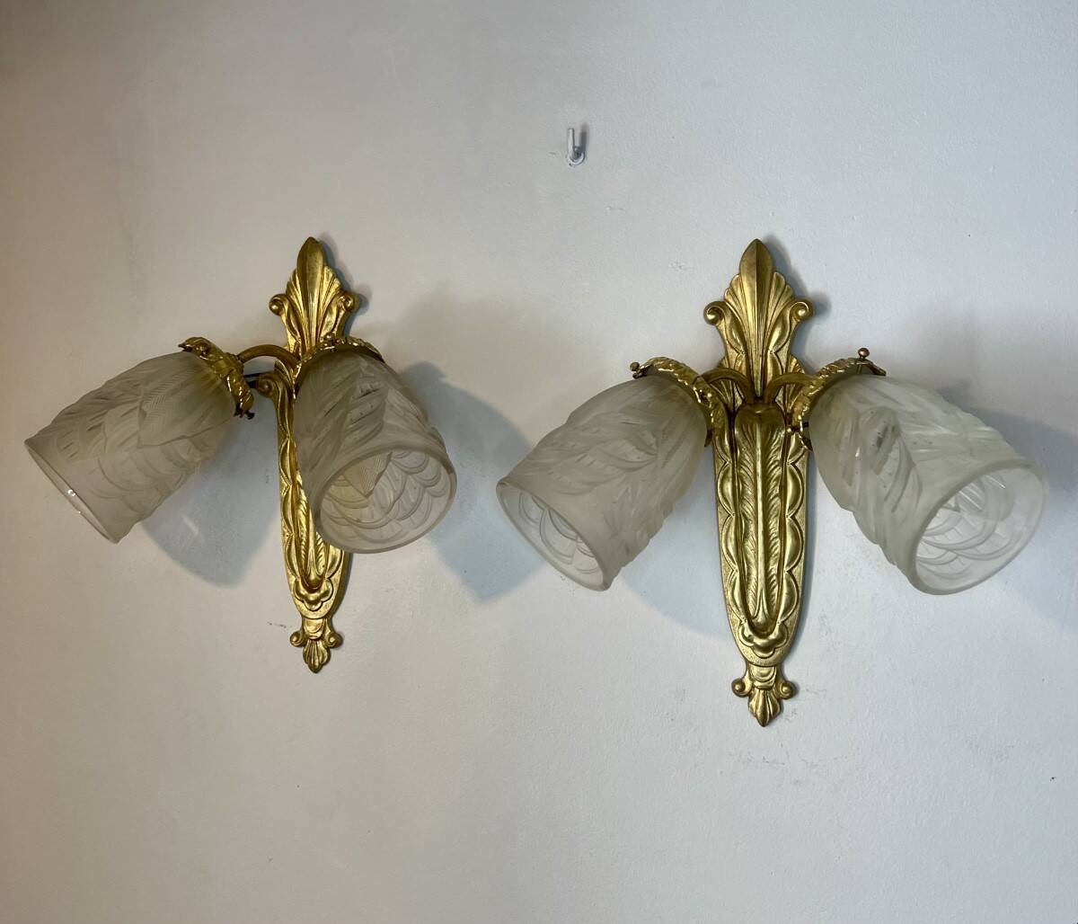 Paire d’appliques art déco