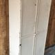 old metal locker, two doors, workshop cabinet