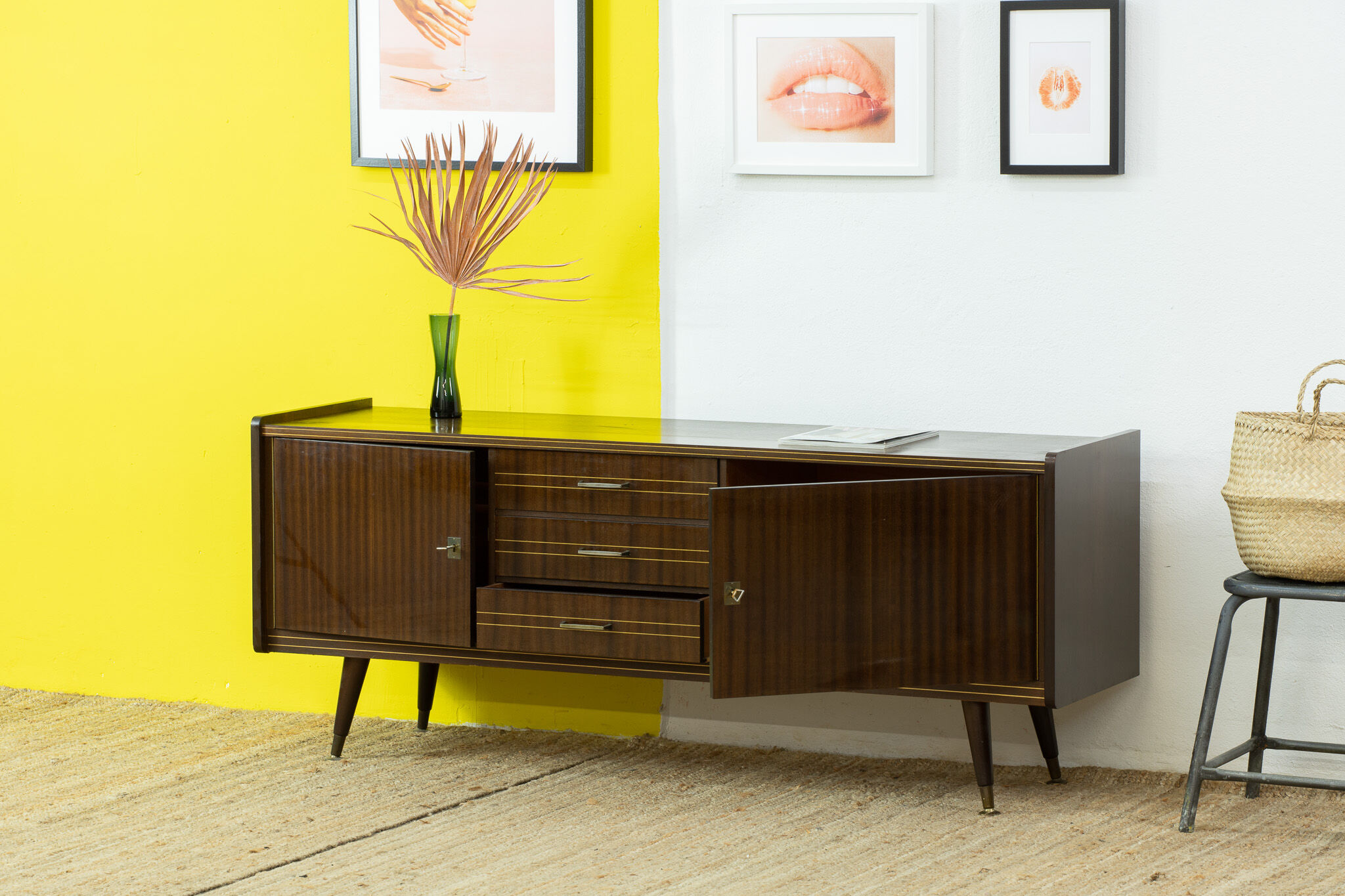 Enfilade scandinave vintage – 165 cm