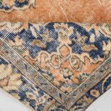 5x9 Navy Blue & Peach Oriental Persian Rug, 168x284Cm