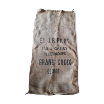 Burlap sack ets j.b pilot loire