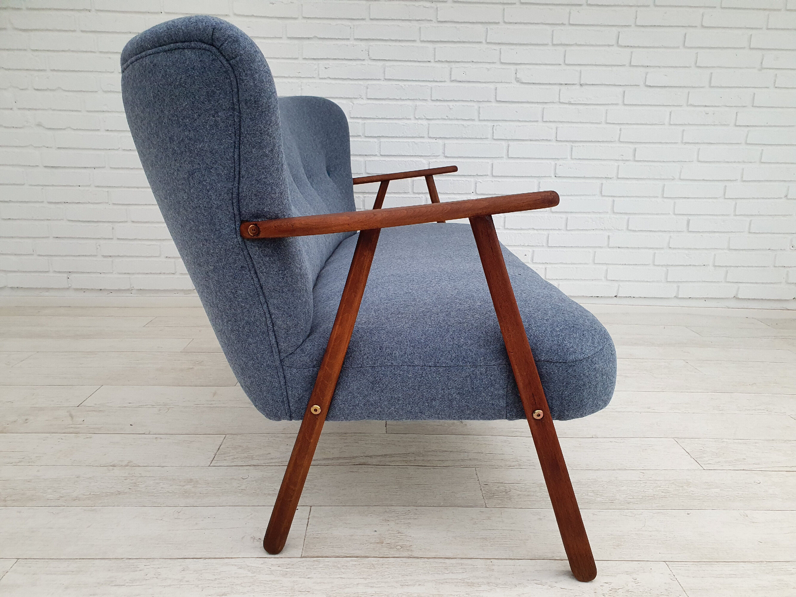 Danish sofa by Erhardsen & Andersen, completely renovated - reupholstered, 70s