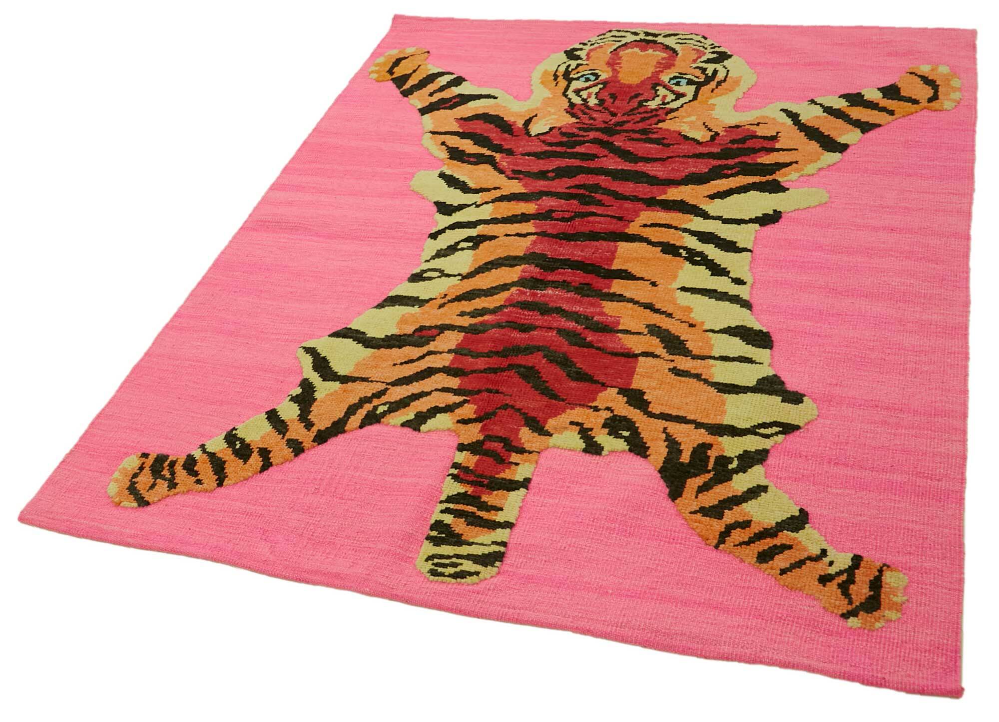 Turkish Handknotted Wool Tiger Rug  145 cm x 183 cm