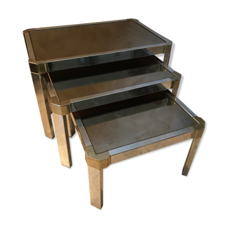 Pull out tables chrome metal