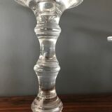 Set of 3 full glass candlesticks
