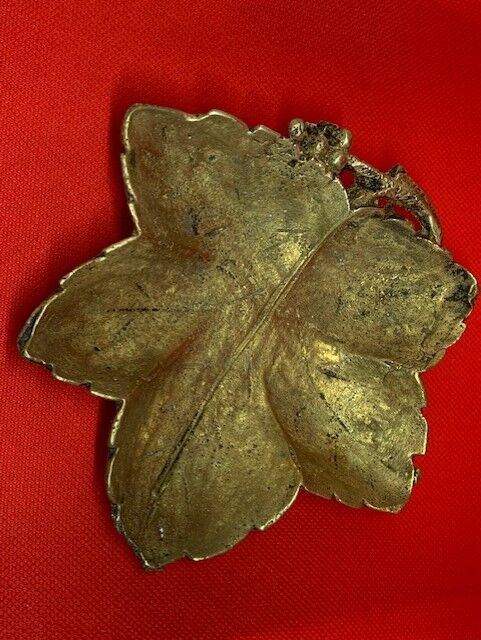 Vide poche bronze feuille
