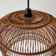 Unique Danish hanging lamp in the shape of a wooden cage, 1960s, Denmark.