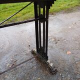 Art Deco Cast Iron and Marble Bistro Table