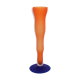 Vintage vase orange and blue shortbread glass