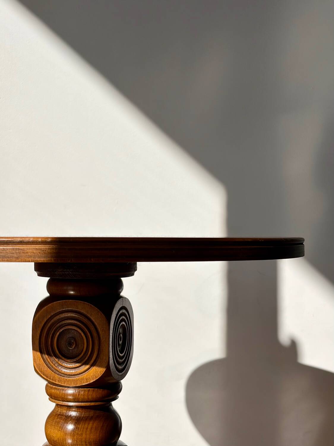 Solid wood side table