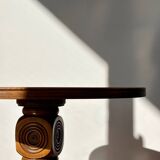 Solid wood side table