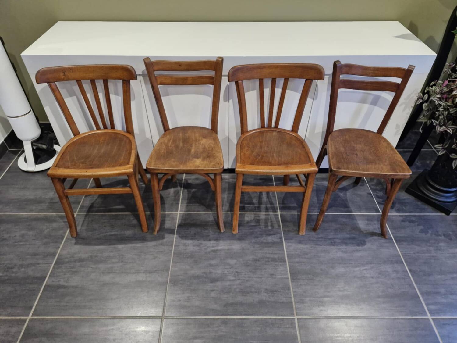 4 Baumann / Luterma bistro chairs, 1960s