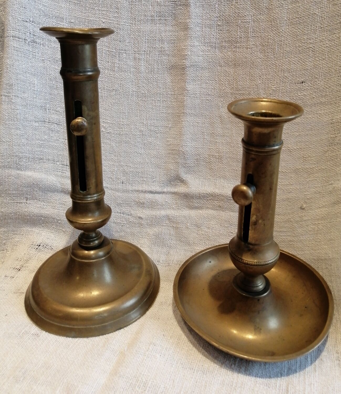 Brass candlesticks