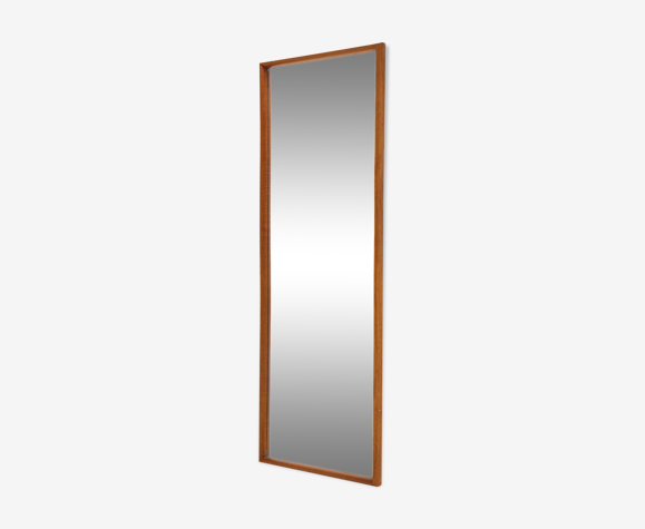 Miroir en teck, Suède, 1960, 107cm x 38cm