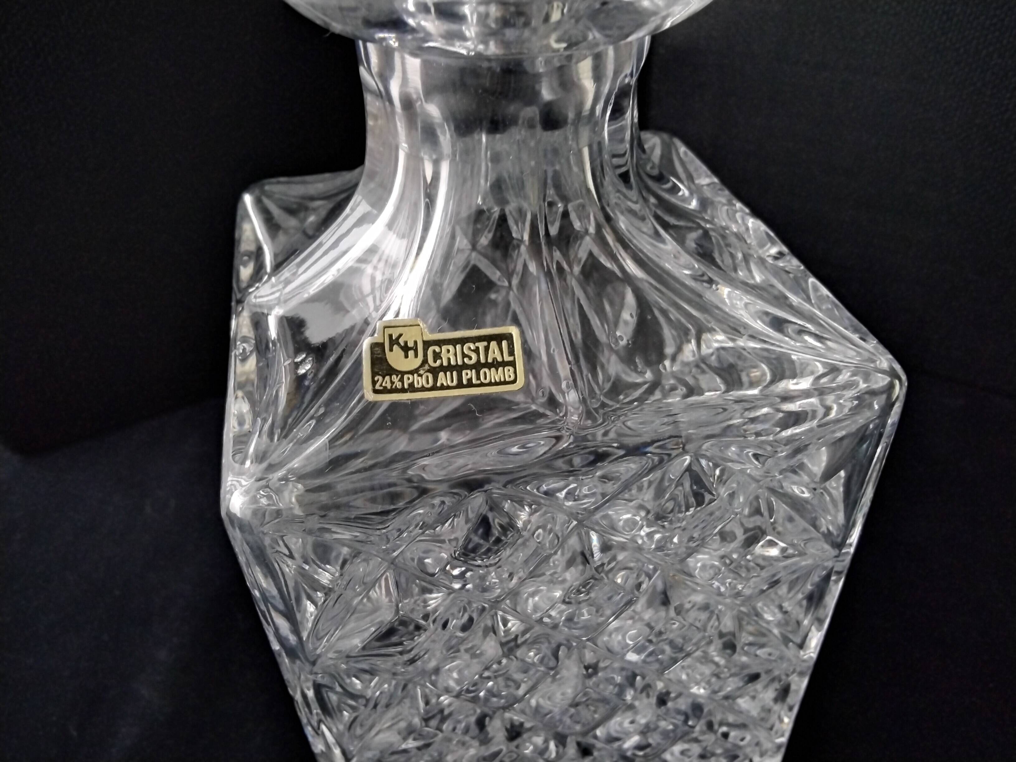 Lead crystal whisky carafe 24%