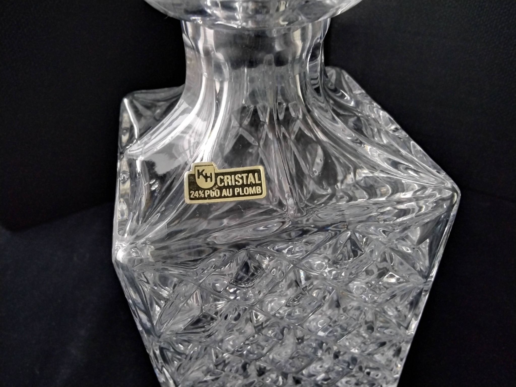 Carafe à whisky en cristal au Plomb 24 %