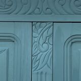Parisian art deco wardrobe blue gray 1930