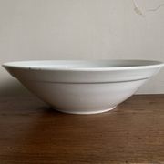 Earthenware salad bowl centrepiece Choisy 1900 white