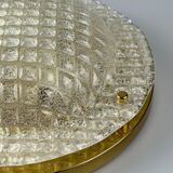 60s 70s Plafoniere ceiling lamp by Fischer Leuchten Germany Space Age