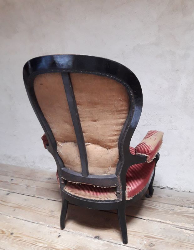 Voltaire armchair with rack and pinion XIX°