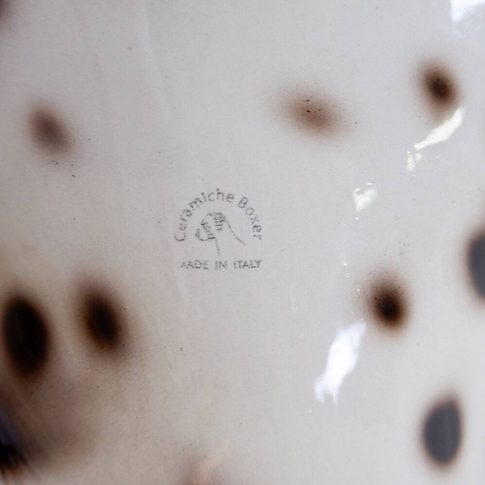 Ceramic sculpture of a leopard by "Ceramiche Boxer" - Italy