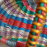 Mini scoubidou woven basket colors