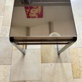 Small chrome-plated metal service