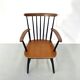 Danish spindle teak armchair, 1950s