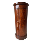 Somno “Column” or Cylindrical Cabinet, in flamed mahogany, Copenhagen, 1830-1840