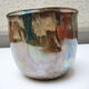 Old iridescent ceramic pot cover W. Germany