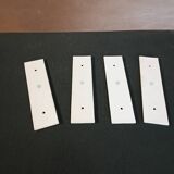 Lot de 4 plaques de propreté porcelaine de Limoges