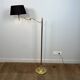 Reading Floor Lamp with Adjustable Arm in Gold Brass. French Work. Vers