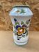 Old vase e. tessier the unicorn white ceramic painted decor vintage