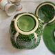Mustard pot in cabbage slip