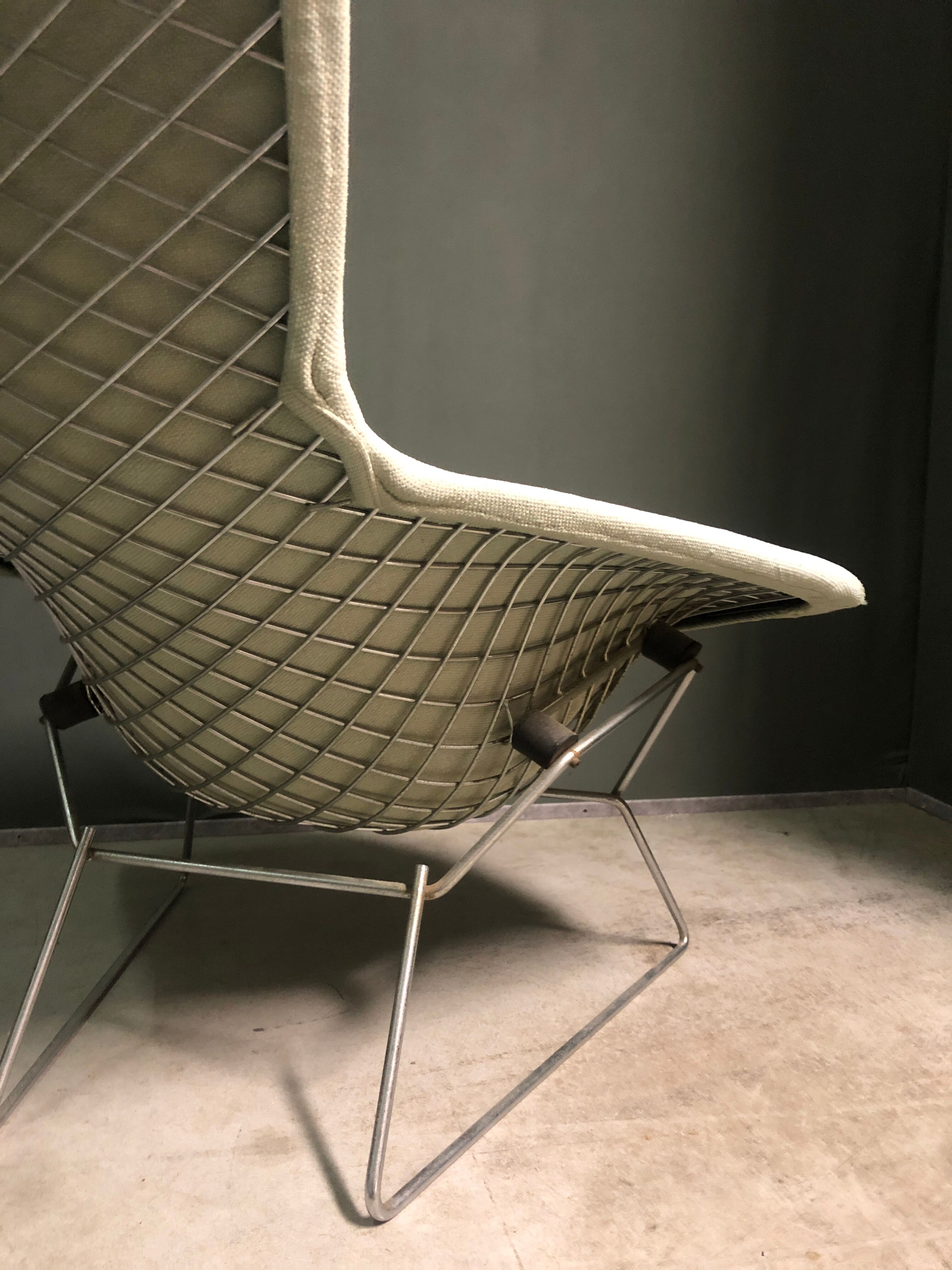 Bird chair and footstool by Harry Bertoia, Knoll