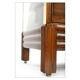 English mahogany and brass blouse furniture