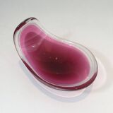 Freeform colored crystal bowl