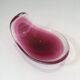 Freeform colored crystal bowl
