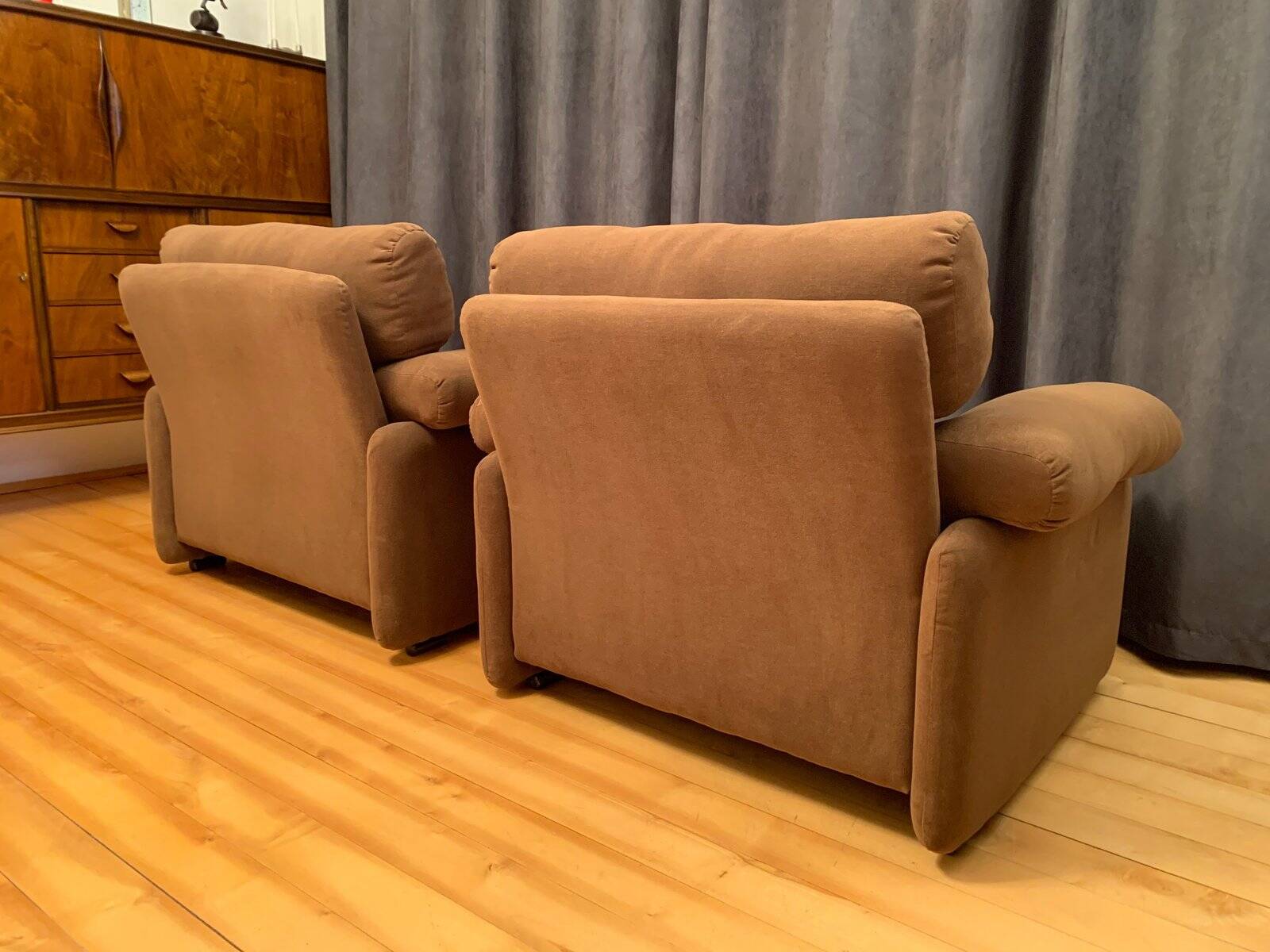 Set of Coronado armchairs by Tobia Scarpa for B&B Italia / C&B Italia, 1960s
